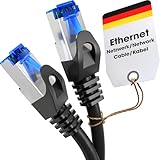 KabelDirekt Netzwerkkabel – Überträgt maximale deutsche Glasfaser-Geschwindigkeit – Netzwerk, Ethernet Kabel, LAN & Patch Kabel – 10m – In 0,25-30m – Gigabit-Netz, Router/Modem, RJ45 (silbern)
