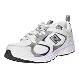 New Balance Herren 408 Sneaker, Weiss/SCHWARZ, 44 EU