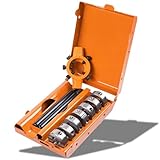 RICHMANN PREMIUM Schneideisenset Gewindeschneidersatz (M3-M12) - 8-teilig aus Si-Cr Federstahllegierung, DIN 223 Norm