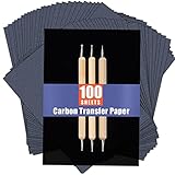 psler Carbon Paper Sheets Transfer Papier Kohlepapier zum Nachzeichnen von Graphit-Transferpapieren 100 St¨¹ck, schwarzes Graphitpapier A4, 21 x 30 cm