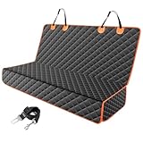 JOEJOY Hundedecke Auto Rückbank, Hundeschutz Auto Rückbank Kratzfeste und Wasserabweisende, Autoschondecke Hund Rücksitz, Rücksitzschoner Hund, 137 x 120 cm Schwarz
