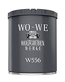 WO-WE Latexfarbe Innenweiß Abwaschbare Wandfarbe Wohnraumfarbe Küchenwandfarbe Seidenmatt W556 Weiß - 750ml