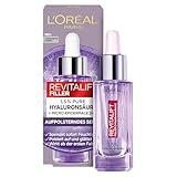 L'Oréal Paris Aufpolsterndes Serum für Frauen: für Faltenminderung & jugendlich und praller aussehende Haut mit [1,5% Hyaluronsäure], Revitalift Filler, 1x 30ml