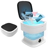 15L Mini Waschmaschine, 2kg 2in 1 Camping Waschmaschine, Washing Machine Small Tiefenreinigung von Unterwäsche, Babykleidung, Socken, Kurze Hose, Klein Waschmaschinefür Wohnungen, RV, Hotel