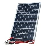 Suoumwa 12-V-Solarmodul-Komplettset, 30 W Leistung, Tragbarer, Wiederaufladbarer Solarzellengenerator für Den Außenbereich für zu Hause