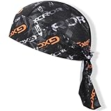 GXCROR Sports Bandana Cap Bandana Kopftuch Fahrrad Kopfbedeckung Atmungsaktiv nimmt Schweiß auf - Unisex, Orange, Einheitsgröße - Für Sportbegeisterte und Outdoor-Enthusiasten