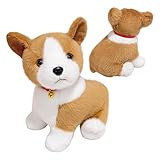 Chog Plush – Simulation Corgi-Welpen-Plüschspielzeug, Hund, niedliches Corgi-Plüschspielzeug | Plüschfigur, realistische kleine Tiere, Kissen für Ani-Themenpartys