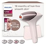 Philips Lumea IPL 9900 Series Haarentfernungsgerät mit SenseIQ & SkinAI Technologie – Alternative zur Laserhaarentfernung – 4 Aufsätze für Körper, Gesicht, & Präzisionsbereiche, kabellos (BRI951/00)