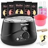 Waxing Set, Wachs Kit für Frauen Männer MaxFlat Digital Wax Pot Hartwachs Kit mit 51 Wachs Zubehör 17oz Brasilianisches Wachs für Ganzkörper Achselhöhle Brazilian Bikini Waxing Kit