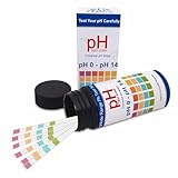 200pcs pH Teststreifen, pH-Wert 0-14, Schnell pH-Tests für Urin, Speichel, Trinkwasser, Labore, Aquarien, Fitnessstudios, Pools(Universell)