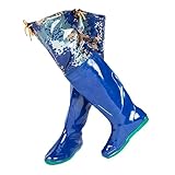 MYXJX Wathosen, Wathosen for Angeln, Hüftwathose, Blaue Camouflage-Hüftwathose – 60 cm, Knie- und Hüftstiefel for Herren Damen sind wasserdicht rutschfest(9)