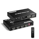 4K HDMI Switch 4 in 2 Out Matrix