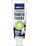 Wandfarbe zum Ausbessern für Wände und Decken 225ml - Express Innenfarbe mit integriertem Dosierschwamm