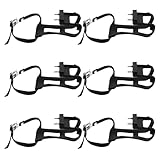 PRETYZOOM Fahrrad Zehenclips mit Verstellbaren Kunststoff Pedalriemen Universelle Pedalkäfige für Mountainbike Rennrad und Indoor Fitness rutschfest und Abriebfest