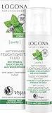 LOGONA Naturkosmetik PURIFY Mattierendes Feuchtigkeitsfluid Bio-Minze & Salicylsäure aus der Weidenrinde, 30 ml, 00049