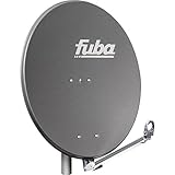 Fuba DAL 800 A Aluminium Satellitenschüssel 80cm anthrazit - Sat-Antenne/Sat-Spiegel - Klapptragarm mit Kabeldurchführung, LNB-Halterung und Rückenteil aus Aluminium-Druckguss