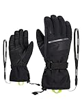 Ziener Herren Gentian Ski-Handschuhe/Wintersport | wasserdicht, Lange Stulpe, Black, 8