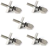 Lvjkes Surfbrett Finnen Schraube, SUP Finnenplättchen, 5 STK Surfboard Zubehör Schrauben Edelstahl Durable Plate Ersatz Kit für Longboard Paddle