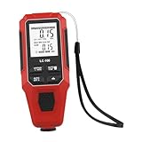 MotiveTech Beschichtungstester Automatischer Lackschichtmesser Digitaler Lacktester Farbmessgerät Tragbar Kompakt PP Gehäuse für Qualitätskontrolle Autoinspektio, Rot