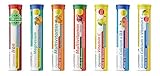 Brausetabletten Sortimentmix T&D Pharma - 7x20 = 140 German Brausetabletten - Vitamine und Mineralien in fruchtigen Geschmäckern - Made in Germany