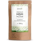 Sanuvit® - OptiMSM® MSM Pulver | 150 g Beutel | 99,9% hochreines Methylsulfonylmethan | mit Makenrohstoff OptiMSM® | organischer Schwefel | ohne Zusätze