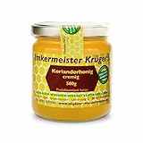 Allgäuer Wanderimkerei Korianderhonig cremig 500g I traditionelle Herstellung I cremig I naturbelassen & hochwertig I Gesund