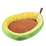 CLISPEED Haustierhütte Plüsch Hund Haustiere Zwinger Klein Drinnen Groß Kissen Bett Nest Welpe Avocado Green Oxford-Stoff
