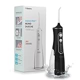 Dulora Munddusche Elektrisch –Aqua Pro Professioneller Water Flosser mit 5 Modi, 300ML Tank & USB-C – IPX7 Wasserdicht für Zahnfleischpflege & Reise