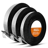 Wulkow EPDM Zellkautschuk DICHTUNGSBAND selbstklebend - BREITE: 5mm bis 90mm - LÄNGE: 0,5m bis 10m - DICKE: bis 10mm - AUSWAHL: 5 x 3mm x 10m // wie KOMPRIBAND/MOOSGUMMI - Schaumstoff