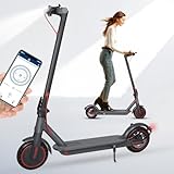 PLAYBIK E-Scooter 8.5 Zoll Elektroroller für Erwachsene mit App-Funktion, Faltbarer e Roller, 20-30km Reichweite,Wartungsfreie Honeycomb-Vollgummireifen, Doppelbremssystem, Geeignet für Parks Escooter