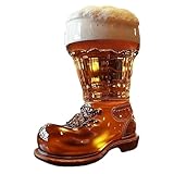 Glasschuhbecher, schwerer Basis -Bierstiefel - Transparente Kaffeetasse - Großkapazität Steinsware, wiederverwendbare ästhetische Dekoration für Zuhause, Restaurant