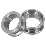 ibasenice 2 Stück Teiliges Angelruten Führungsring Ersatzset aus Rostfreiem Stahl Leichtes Zubehör für Verbesserte Wurfgenauigkeit und Reduzierte Schnurverwicklungen für Anfänger und