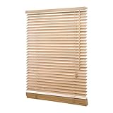Ventanara Holzjalousie 35mm Holz Jalousie Jalousette Echtholz (Eiche, 80 x 130 cm)