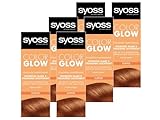 Syoss Color Glow Pflegende Haartönung Kupfer (6x 100 ml), semi-permanente Coloration für strahlende Farbintensität bis zu 8 Haarwäschen, ohne das Haar zu schädigen