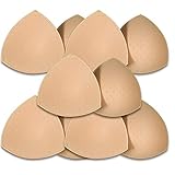 SKENGWEL 5 Paar BH-Pads, Einsätze, Sport-BH-Cups, Einsätze, abnehmbare Brustvergrößerungen, Einsätze für Damen, Bikini, Badeanzug, 5 Paar beige
