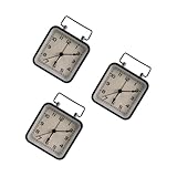 Garneck 3st Kleiner Wecker Kleine Tischuhr Wecker Analog Kleine Nachttischuhr Quadratische Uhr Für Kinder Schlafzimmer Uhr Kinderwecker Jungs Wecker Für Die Reise Tischuhren Black Metall