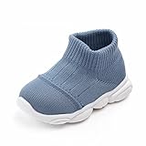 EQWIGKEIT Winterschuhe Baby 12-18 Monate Unisex Weicher Bodenschuhe Sockenschuhe Einfarbig Lauflerner-Schuhe Niedlicher Kinder Krabbelschuhe Für Mädchen Junge rutschfeste Barfußschuhe Babyschuhe