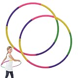 2 Stück 8 Abschnitte Hula Hoop Reifen,Hula Hoop Reifen Kinder,Farbig Hulahoopreifen Für Kinder Abnehmbare Hoola Hoop Kinder 8 Jahre,Geeignet Für Drinnen Und Draußen Fitness,Gymnastik,Tanz