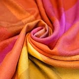 Lorenzo Cana Alpakadecke aus 100% Alpaka - Wolle vom Baby - Alpaka Flauschige Decke Wohndecke Kuscheldecke Überwurf Sofadecke Rot Orange Beere 9631188