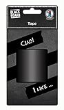 Ursus 42820000 - Tafelfolien Tape, matt schwarz, ca. 50 mm x 5 m, selbstklebend, abwaschbar, beschreibbar mit Kreide, Speckstein und Buntstiften, ideal um Gläser und Geschenke zu beschritften