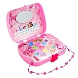 ibasenice 2 Kisten Kosmetikkoffer für Kinder Kinderspielzeug kinder schminke makeup kinder Spielzeug toys Mädchenspielzeug Kinderkosmetikspielzeug Schminkspielzeug für Kinder Rosa