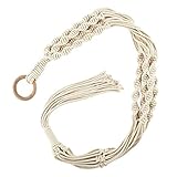 jieGorge Makramee-Pflanzen-Aufhänger hängender Korb-hängender Pflanzenhalter böhmische Dekor-Pflanze, Hauptdekor für Ostertag (C)