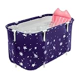 Tragbare faltbare Badewanne für Erwachsene – separate Familienbadewanne | faltbare Badewanne | rechteckige Duschbadewanne | Badeeimer für tägliches heißes Wetter Reisen Zuhause Strand Kinderbadewanne