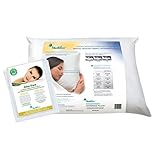 Mediflow 5228 Aloe Vera Aktion Wasserkissen, Faserfüllung, Orthopädisches HWS Stützkissen, Baumwolle, 50x70 cm, Weiß