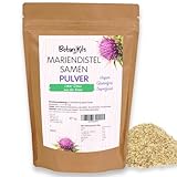 Mariendistel Samen Pulver 1kg, die effektivste Heilpflanze für die Leber, 100% reine Silymarin-Quelle, Mariendistelsamen gemahlen, von BotaniKils