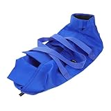 VICASKY Katzenpflege Hängematte Faltbar aus Atmungsaktivem Netzstoff Kratzschutz Transporttasche für Katzen Tragbare Pflegetasche für Reisen und Krallenschneiden (blau M)