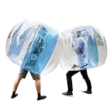 120 Cm Outdoor Bubble Ball Bumper Ball, Aktives Fußballspielzeug, Aufblasbarer Körper Bubble Ball Sumo Bumper Bopper Spielzeug für Aufblasbare Spielutensilien für Erwachsene(Transparentes Blau)