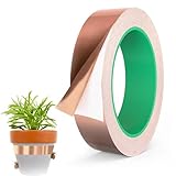 Schneckenabweisendes Kupferband,30mm x 20m Schneckenkorn Regenfest Selbstklebend Abschirmband, Schneckenband Schneckenschutz, Kupferband für Erdung