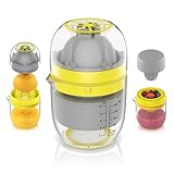 Arendo - Saftpresse Zitruspresse - Entsafter manuell - Limettenpresse Zitronenpresse für frische Obst- und Gemüsesäfte – 300 ml - Apfelsinen Zitronen Grapefruit Blaubeeren etc.
