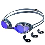 Wettkampf-Schwimmbrillen,Wettkampf-Schwimmbrillen | HD Anti-Fog-Schwimmbrille für Erwachsene,Bequemer Dual-Riemen, wasserdichte -Renn-Polycarbonat-Linse für Schwimmer und Rennfahrer